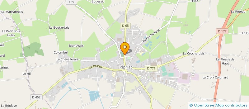 localisation de l'entreprise MONSIEUR FRANCK PAUMIER à PIPRIAC