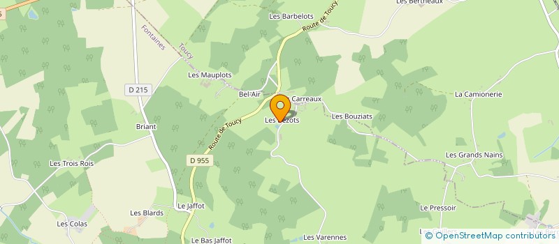 localisation de l'entreprise MONSIEUR FRANCK PAUTOT  FONTAINES