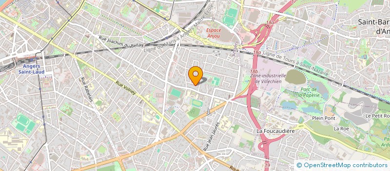 localisation de l'entreprise MONSIEUR FRANCK PAYRAUDEAU  ANGERS