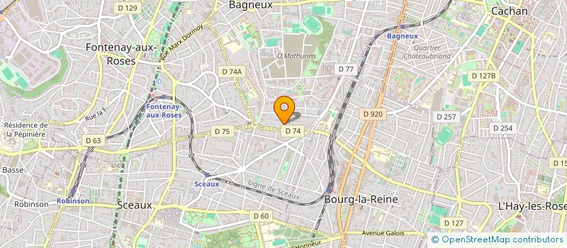 localisation de l'entreprise MONSIEUR FRANCK PECH à BAGNEUX