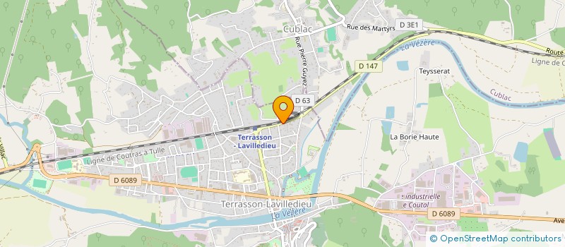 localisation de l'entreprise MONSIEUR FRANCK PECHARD  TERRASSON-LAVILLEDIEU