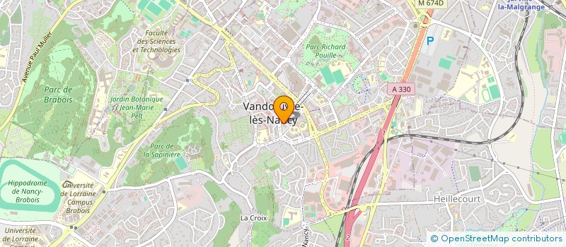 localisation de l'entreprise MONSIEUR FRANCK PEIFFER  VANDUVRE-LES-NANCY