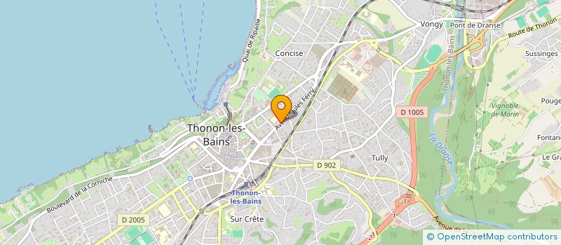 localisation de l'entreprise MONSIEUR FRANCK PELLEGRINI à THONON-LES-BAINS