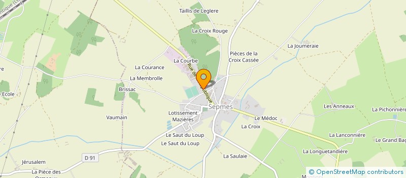 localisation de l'entreprise MONSIEUR FRANCK PELLETIER  SEPMES