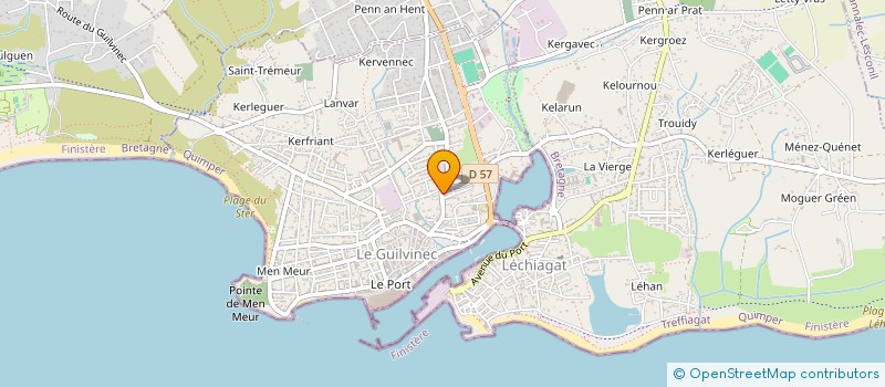 localisation de l'entreprise MONSIEUR FRANCK PELLETIER  GUILVINEC
