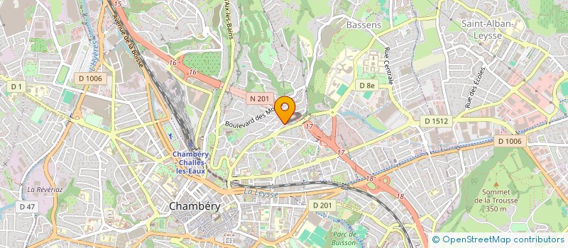 localisation de l'entreprise MONSIEUR FRANCK PELLI  CHAMBERY