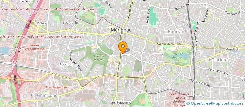 localisation de l'entreprise MONSIEUR FRANCK PENIN à MERIGNAC
