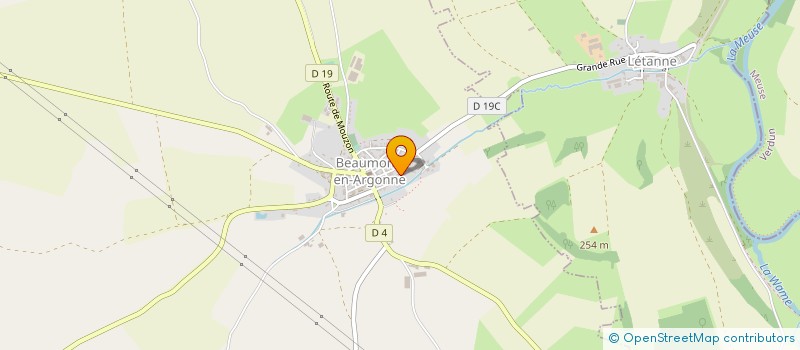 localisation de l'entreprise MONSIEUR FRANCK PERCHERON  BEAUMONT-EN-ARGONNE