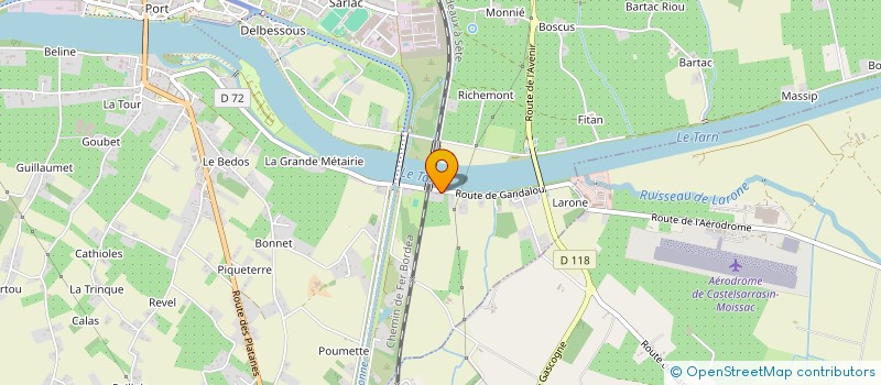 localisation de l'entreprise MONSIEUR FRANCK PEROT  MOISSAC