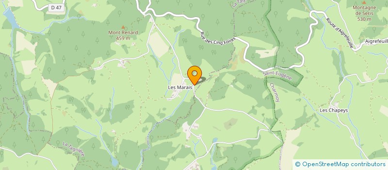 localisation de l'entreprise MONSIEUR FRANCK PERRAUDIN  LA TAGNIERE