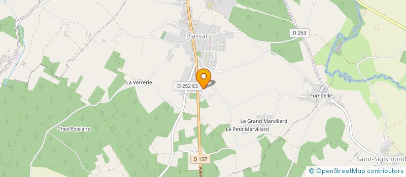 localisation de l'entreprise MONSIEUR FRANCK PERRIN à PLASSAC