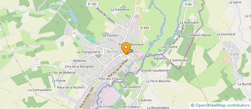 localisation de l'entreprise MONSIEUR FRANCK PERRON  BESSE-SUR-BRAYE