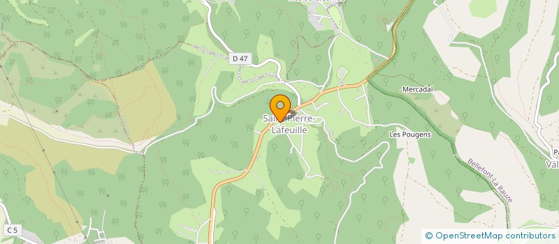 localisation de l'entreprise MONSIEUR FRANCK PERRONNET  SAINT-PIERRE-LAFEUILLE