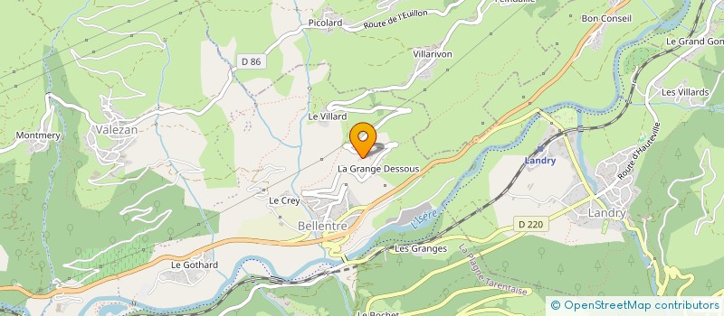 localisation de l'entreprise MONSIEUR FRANCK PERROT  AIME-LA-PLAGNE