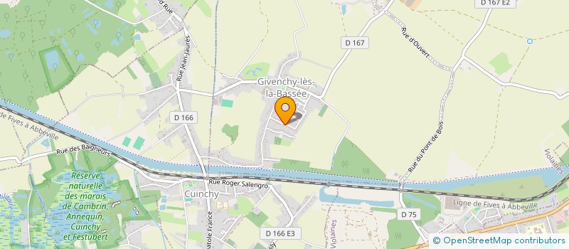 localisation de l'entreprise MONSIEUR FRANCK PERU  GIVENCHY-LES-LA-BASSEE