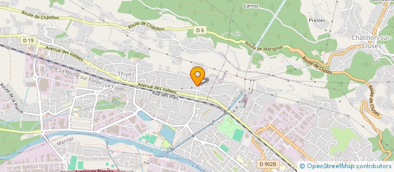 localisation de l'entreprise MONSIEUR FRANCK PERY  THYEZ