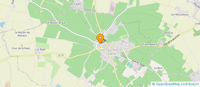 localisation de l'entreprise MONSIEUR FRANCK PETEL à LE PUY-NOTRE-DAME
