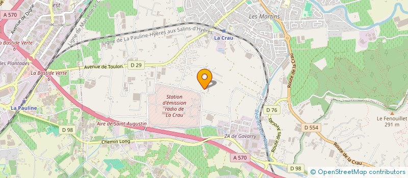 localisation de l'entreprise MONSIEUR FRANCK PETIBOUT  LA CRAU