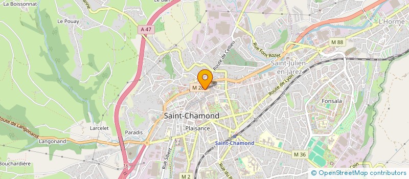 localisation de l'entreprise MONSIEUR FRANCK PETIT à SAINT-CHAMOND