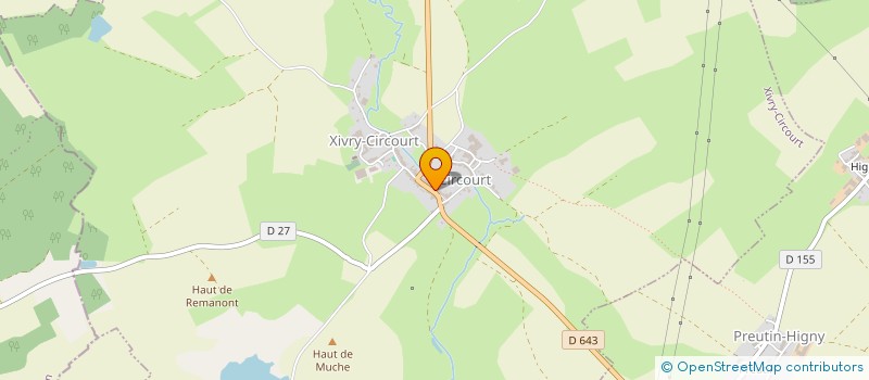 localisation de l'entreprise MONSIEUR FRANCK PETOT  XIVRY-CIRCOURT