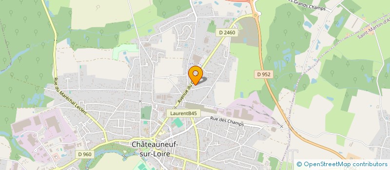 localisation de l'entreprise MONSIEUR FRANCK PETRINI à CHATEAUNEUF-SUR-LOIRE