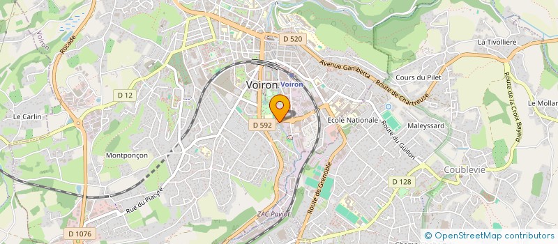 localisation de l'entreprise MONSIEUR FRANCK PETRIZZELLI  VOIRON