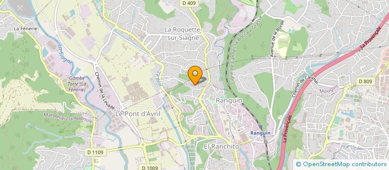 localisation de l'entreprise MONSIEUR FRANCK PETRY à LA ROQUETTE-SUR-SIAGNE