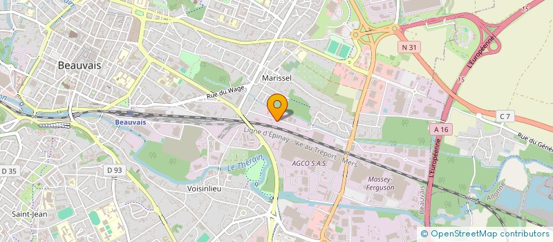 localisation de l'entreprise MONSIEUR FRANCK PHILIBERT  BEAUVAIS