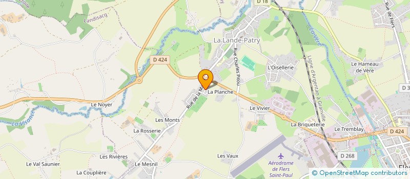 localisation de l'entreprise MONSIEUR FRANCK PIEL à LA LANDE-PATRY