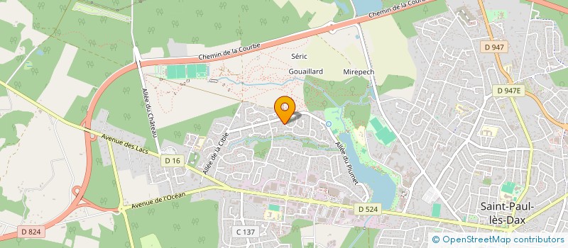localisation de l'entreprise MONSIEUR FRANCK PIRON  SAINT-PAUL-LES-DAX