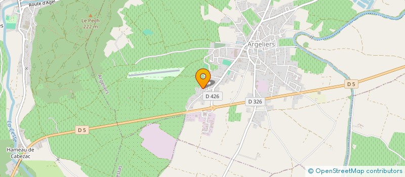 localisation de l'entreprise MONSIEUR FRANCK PLANAT  ARGELIERS