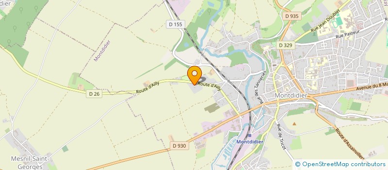 localisation de l'entreprise MONSIEUR FRANCK PLATERIER  MONTDIDIER