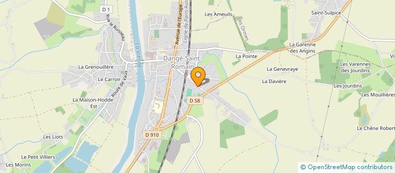 localisation de l'entreprise MONSIEUR FRANCK POIRIER  DANGE-SAINT-ROMAIN