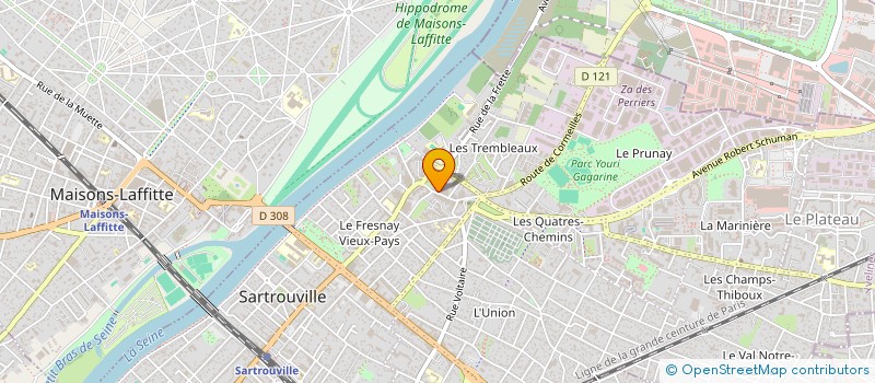 localisation de l'entreprise MONSIEUR FRANCK POLICE BELIN à SARTROUVILLE