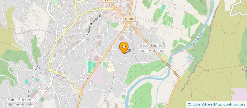 localisation de l'entreprise MONSIEUR FRANCK PONTAL à AUBENAS