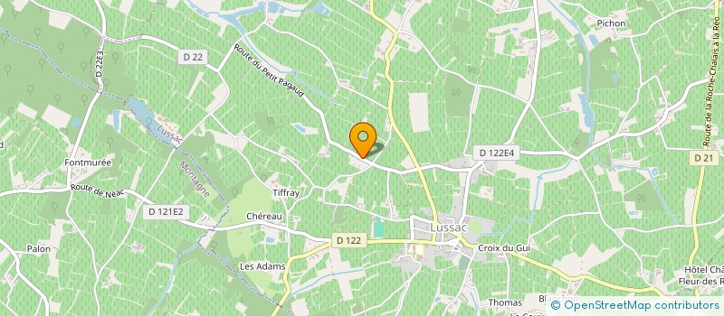 localisation de l'entreprise MONSIEUR FRANCK PORCHER à LUSSAC