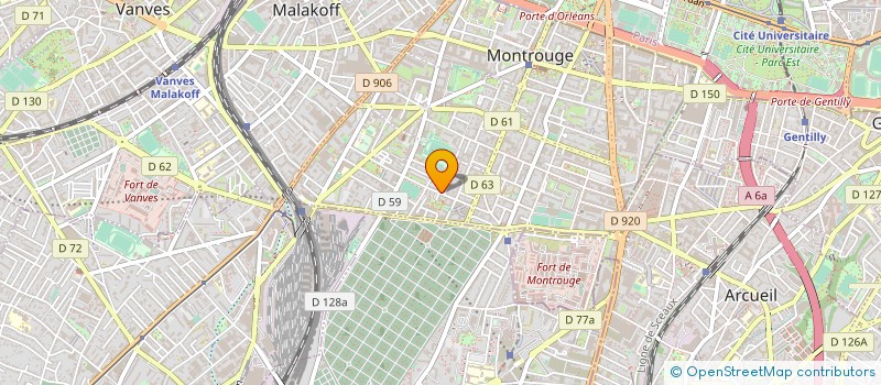 localisation de l'entreprise MONSIEUR FRANCK PORGE  MONTROUGE