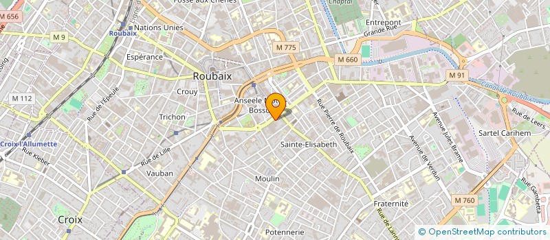 localisation de l'entreprise MONSIEUR FRANCK POTIE à ROUBAIX