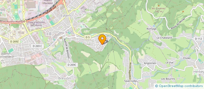 localisation de l'entreprise MONSIEUR FRANCK POURTEAU  EYBENS