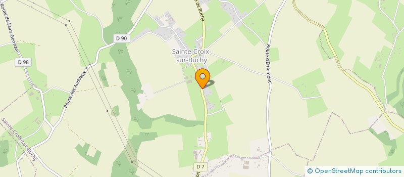 localisation de l'entreprise MONSIEUR FRANCK POUSSIN  SAINTE-CROIX-SUR-BUCHY