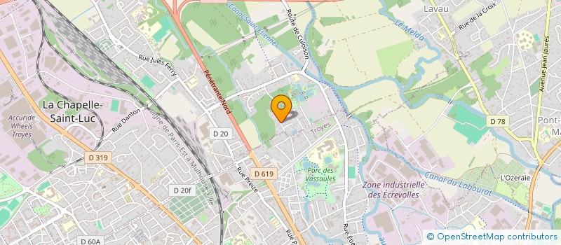 localisation de l'entreprise MONSIEUR FRANCK POZZERA  LA CHAPELLE-SAINT-LUC