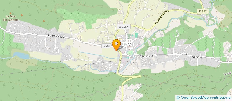 localisation de l'entreprise MONSIEUR FRANCK POZZO DI BORGO  LE VAL