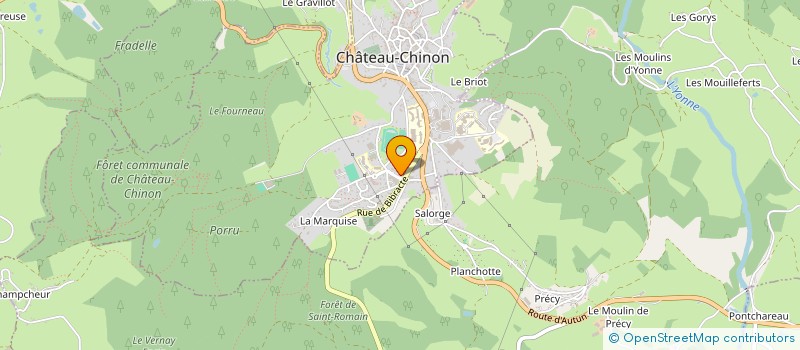 localisation de l'entreprise MONSIEUR FRANCK PREVOTEAU à CHATEAU-CHINON (VILLE)