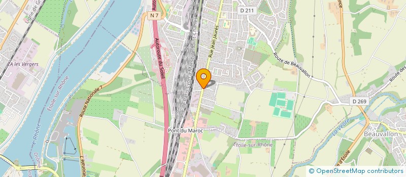 localisation de l'entreprise MONSIEUR FRANCK PRIDEAU  PORTES-LES-VALENCE