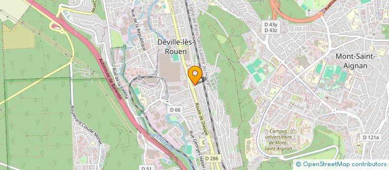 localisation de l'entreprise MONSIEUR FRANCK PRIEUR  DEVILLE-LES-ROUEN