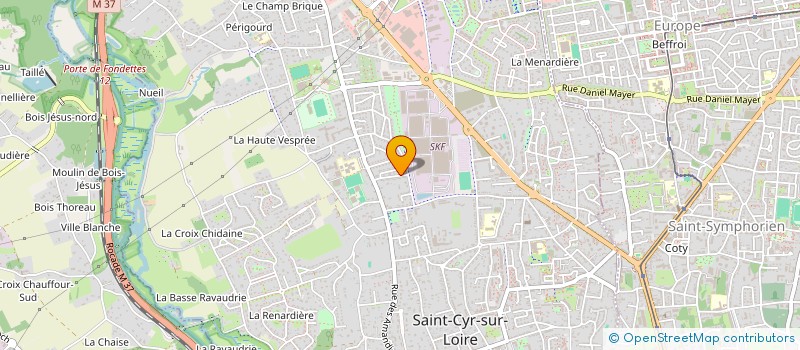 localisation de l'entreprise MONSIEUR FRANCK PROUTEAU  SAINT-CYR-SUR-LOIRE