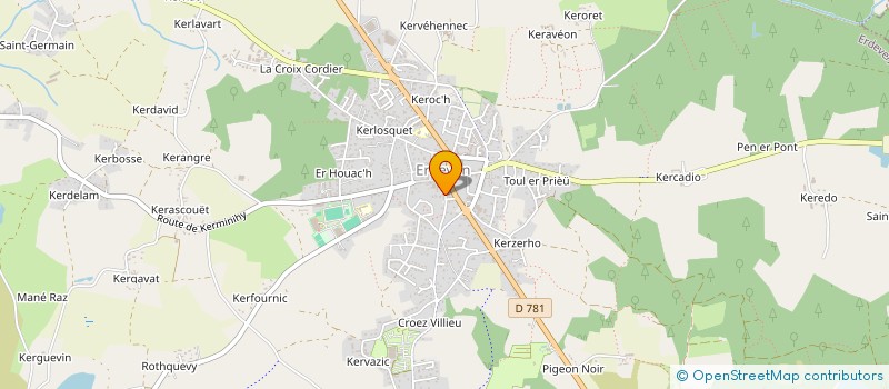 localisation de l'entreprise MONSIEUR FRANCK PUREN  ERDEVEN