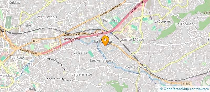 localisation de l'entreprise MONSIEUR FRANCK QUELLEC  TOULON