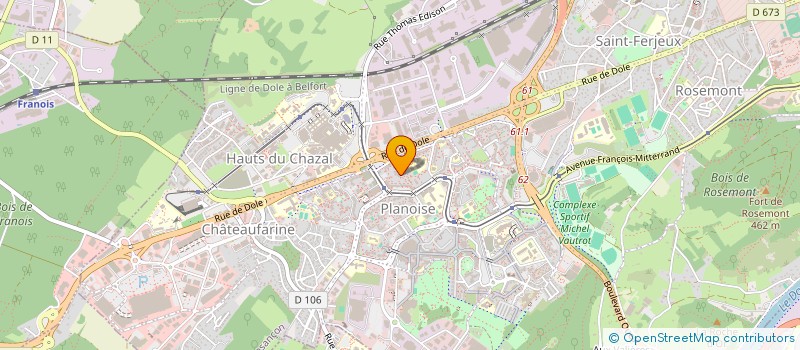 localisation de l'entreprise MONSIEUR FRANCK RABOLIN  BESANCON