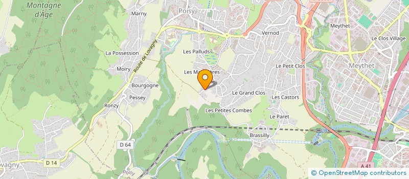 localisation de l'entreprise MONSIEUR FRANCK RACHEX à POISY